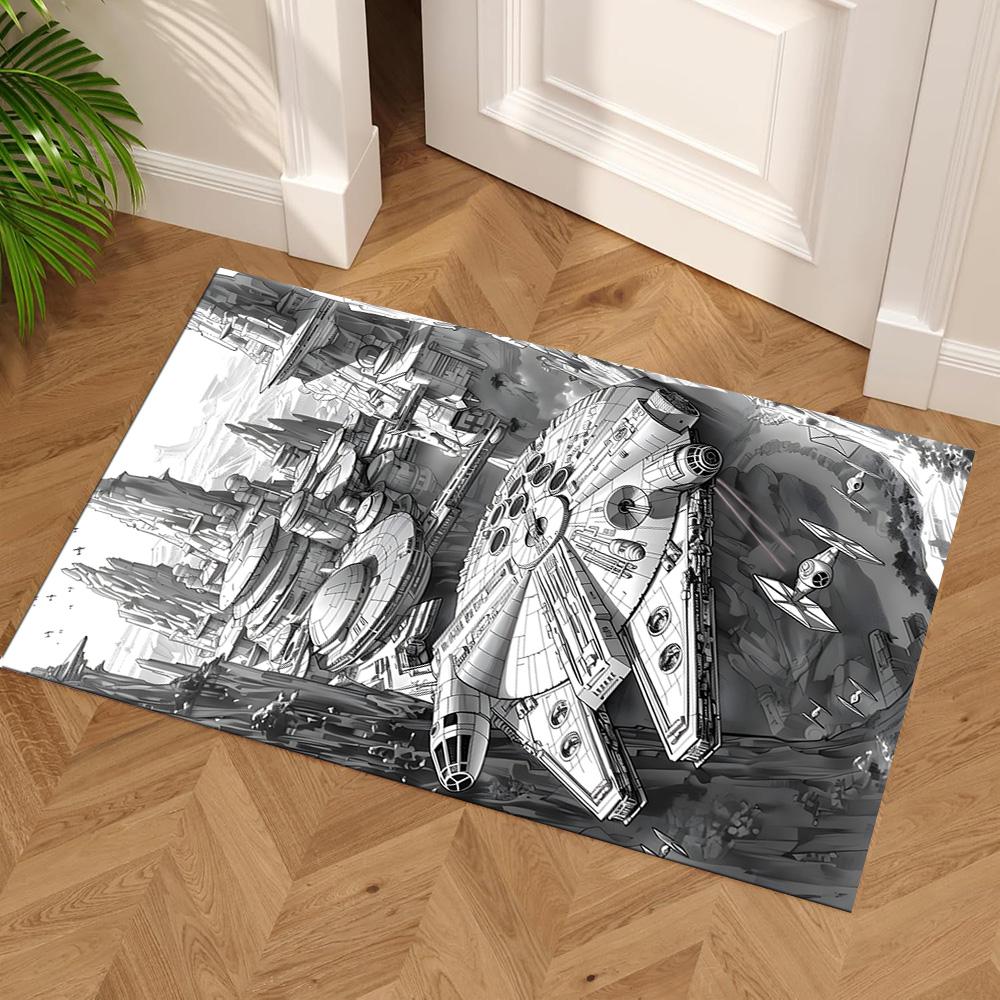 Star Wars Floor Mat Design for Game Room Decorate Room Foyer Study Room Anti-slip Rug Anime Office Decor Spiritual Gift