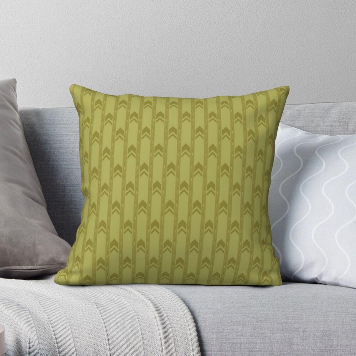 Green Harvest Unisex The Backrooms Wallpaper Square Pillowcase Polyester Linen Velvet Creative Zip Decor Room Cushion Case