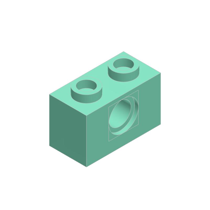 50pcs 3700 Brick 1 x 2 with Hole Bricks Collections Bulk Modular GBC Toys For Technical MOC DIY Building Blocks Compatible