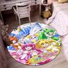 Mobile Suit Gundam Cartoon Round Rug Can Be Used To Decorate Living Rooms, Bedrooms, Sofas, and Game Rooms; Non-slip Rug.66