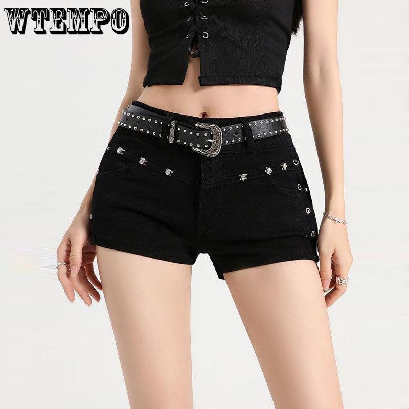 Sexy High Waist Denim Shorts für Damen Sommer Enganliegend Übergröße Denimshorts