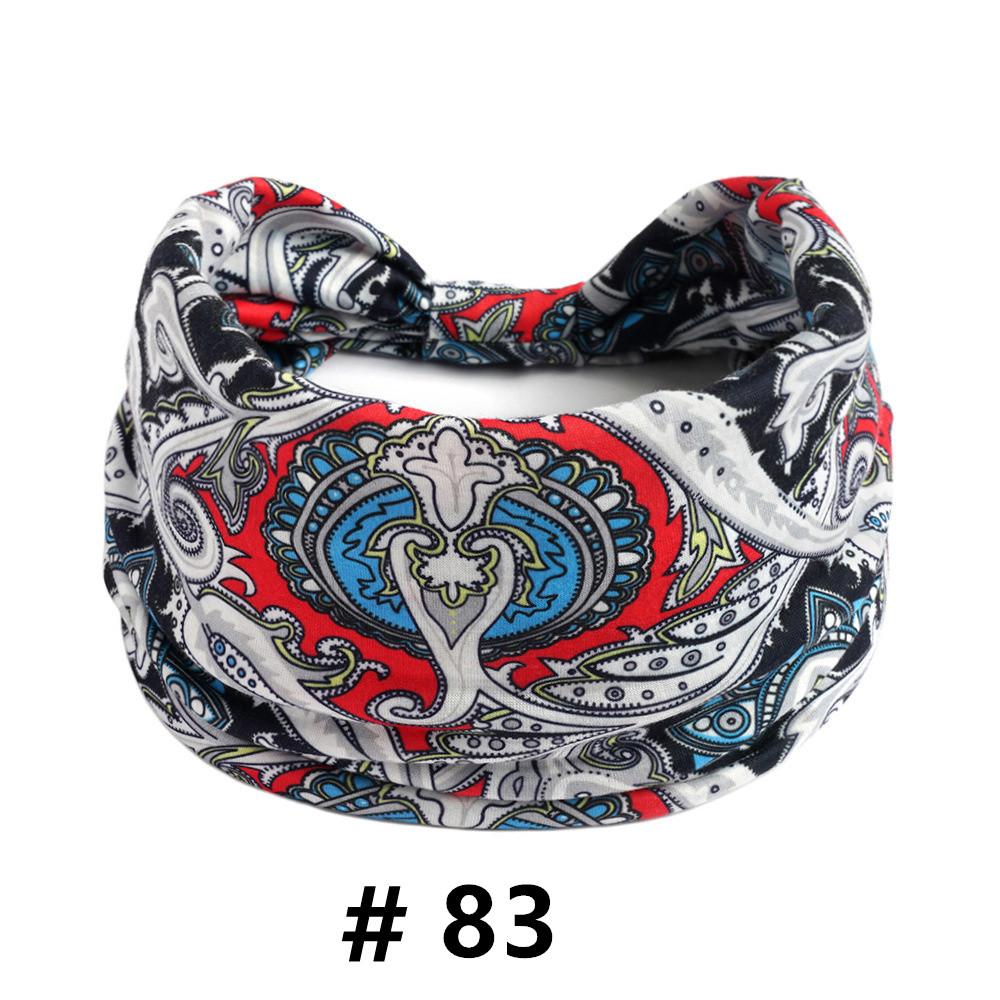 Cashew Print Headbands for Women Wide Boho Turban Headwrap Cotton Knot Elastic Hairbands Bandeau Sport Workout Hair Accessories