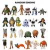 12Pcs Italian Brainrot Anime Action Figure Set Tung Tung Sahur Tralalero Tralala Bombardino Crocodilo Figures Model Toy Gifts