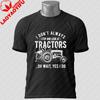 Unisexs Funny GerUnisex Tractor TShirt with Du Fährst SUV 100 Cotton Short Sleeve Casual Humor Style Outdoor Sports Tshirt