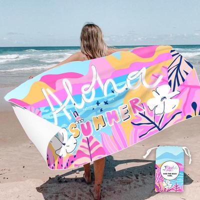 2025 Drawstring Beach Towel & Quick-Dry Bath Towel Bag