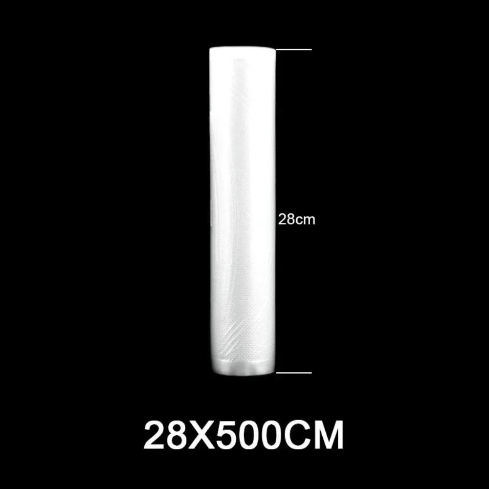 Transparent Kitchen Vacuum Sealer Bag 500cm/roll Steaming Food Packaging Bag 12/15/20/25/28cm Fresh-keeping Storage Bag