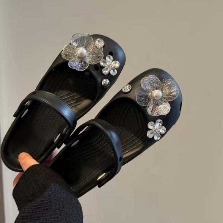Pearl Cedar | Metal Pearl Shoe Flower Buckle for Mary Jane and Ballet Shoes - DIY Accessories