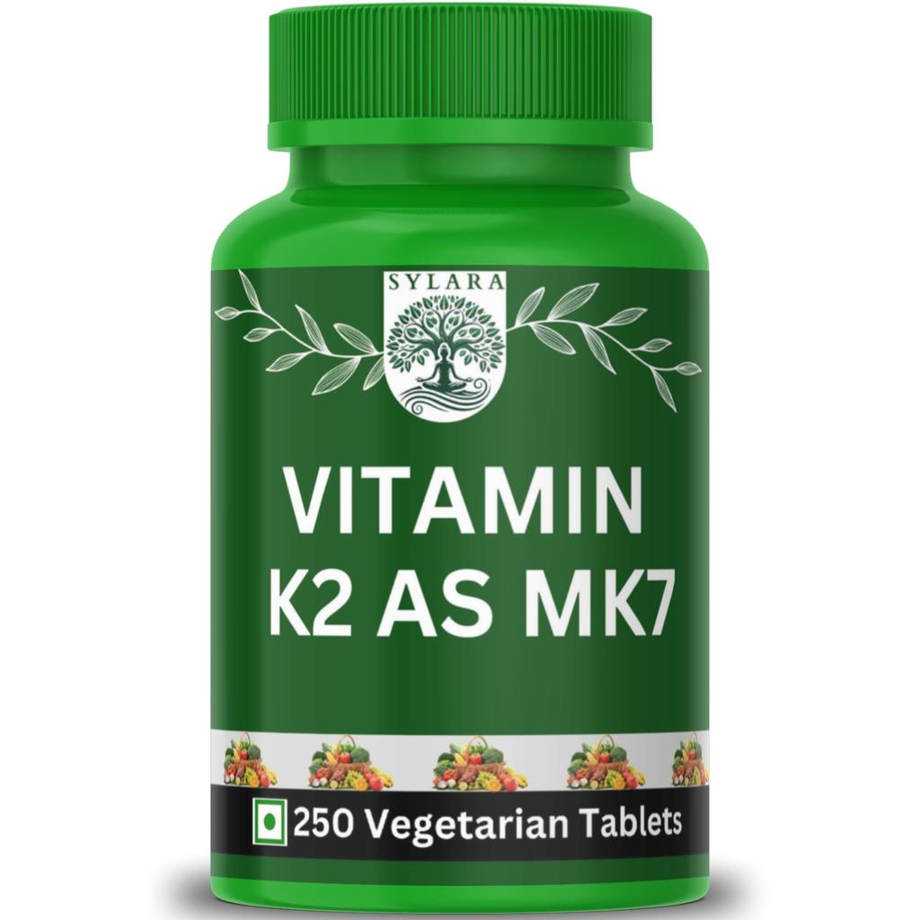 SYLARA Vitamin K2 MK7 Menaquinone - 250 Tablets Capsules Supplements