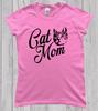 Cat Mum Funny Cat Lady Ladies Slogan Tshirt