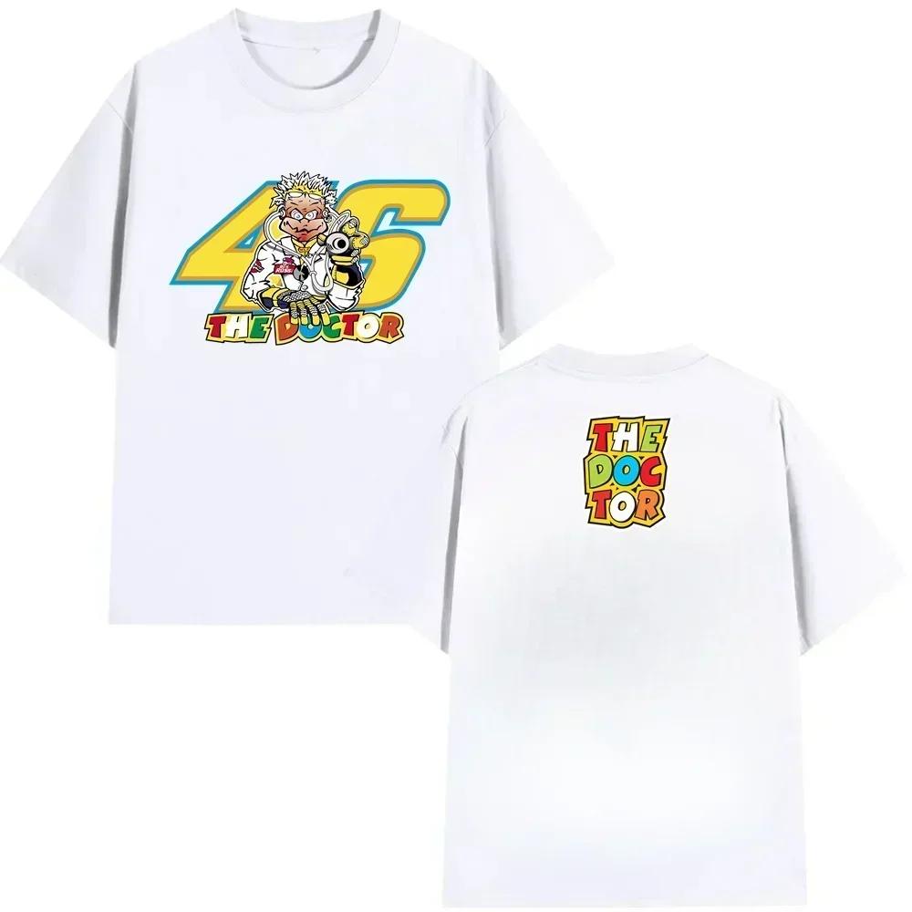 Unisex T Shirt Casual Moto GP The Doctor Motorcycle Race Sportor Rossi Tshirt 2026 Summer Short Sleeves Top pure Cotton Cool Tee