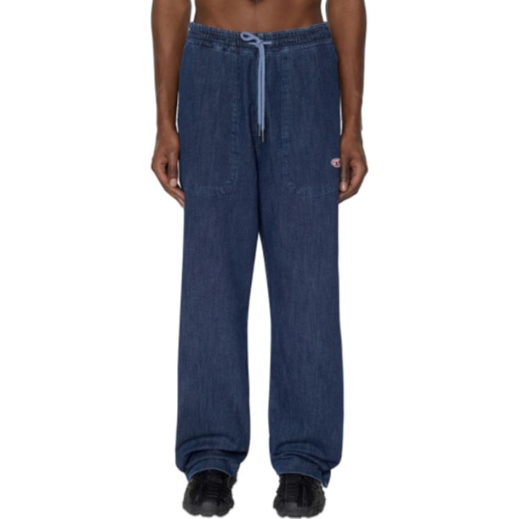 DIESEL Knitted Sweatpants Men's Blue A0392409C30