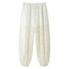 ZA 2026 French Minimalist Lace Cutout Elastic Waist Tapered Pants Womens Elegant Versatile Trousers