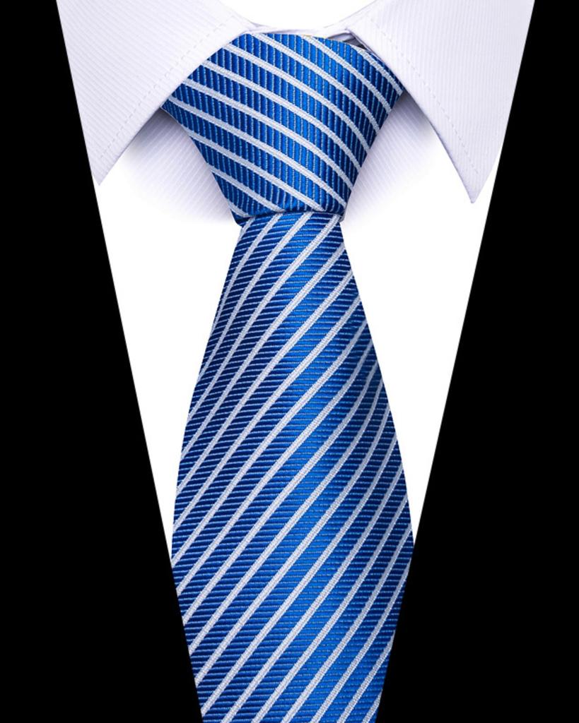 Men's Business Professionals Striped Tie Wedding Suit Accessories Polyester Tie Men