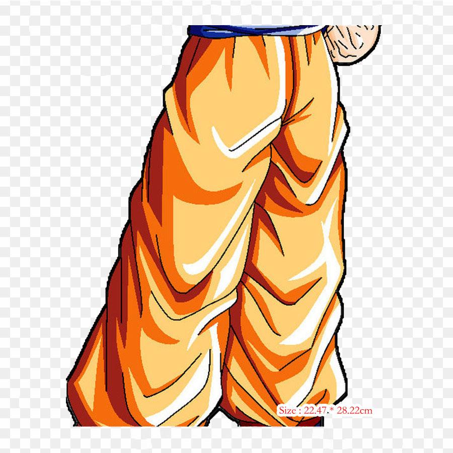 Patches For Clothes Bag Iron On Thermal Stickers Goku Super Saiyan Majin Buu Pattern Washable Heat Transfer