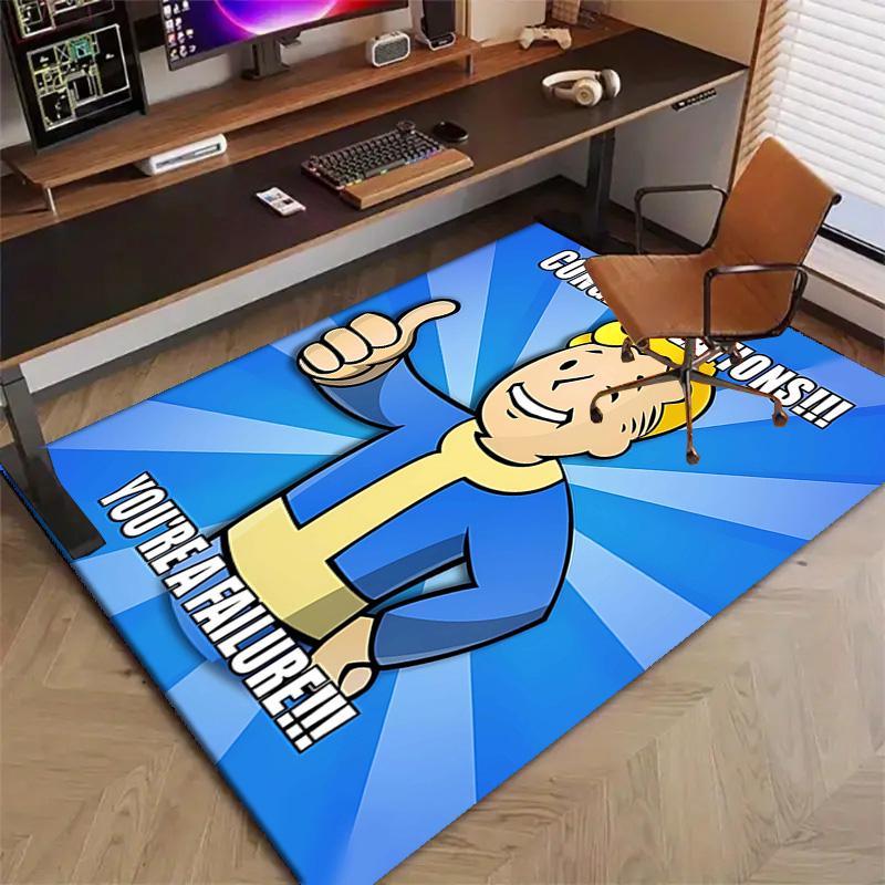 1pc NUKA-BOMBS Fallout1 Design Printed Area Rug Carpet for Bedroom Living Room Home Decor Rugs Mat Non Slip Mat Rug for Bedside