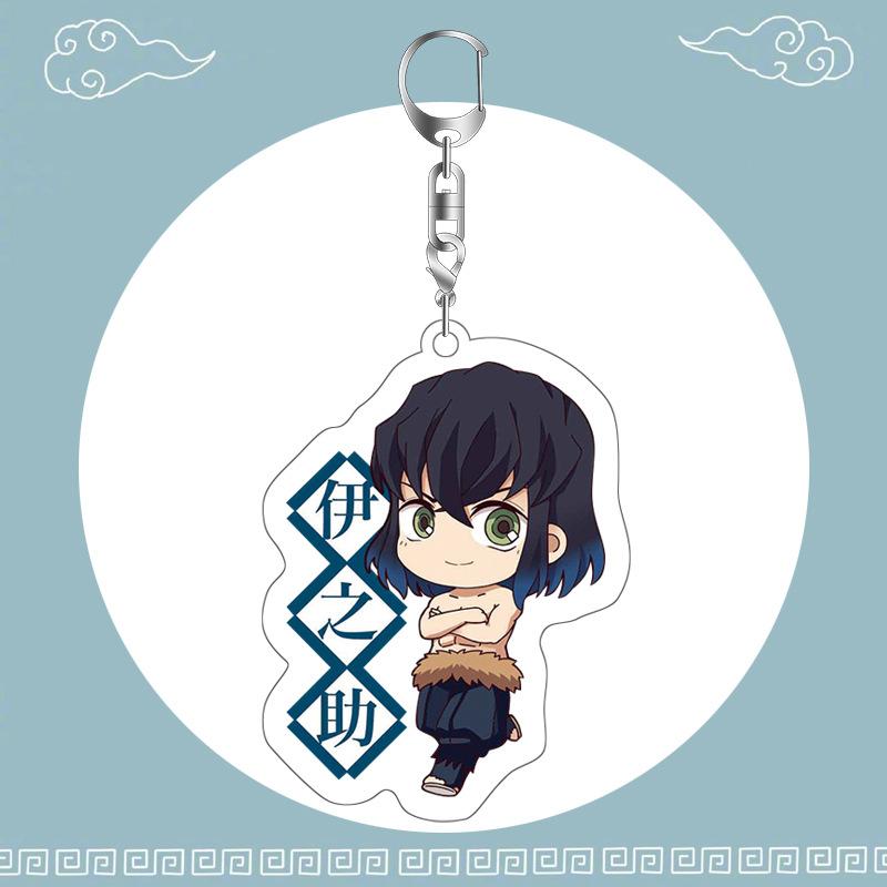 Anime Demon Slayer Keychain Acrylic Pendant Cartoon Accessory Dropshipping Support Custom Bulk Order Gift for Fans
