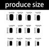 Unghii pătrate presate cu flori, unghii false adezive în 12 mărimi, 24 buc. tipsuri unghii french pentru decorațiuni nail art DIY