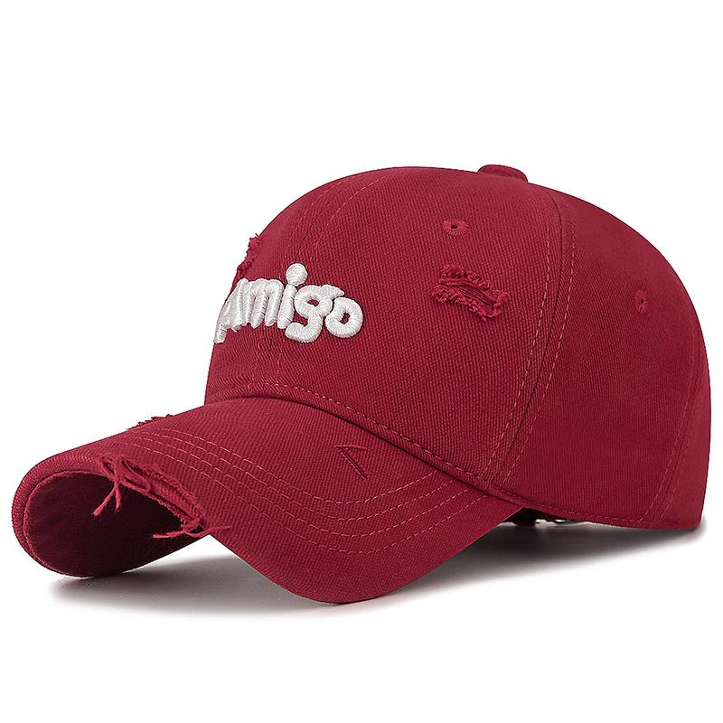 Регулируемая потертая хлопковая бейсболка ZHENYUEQI