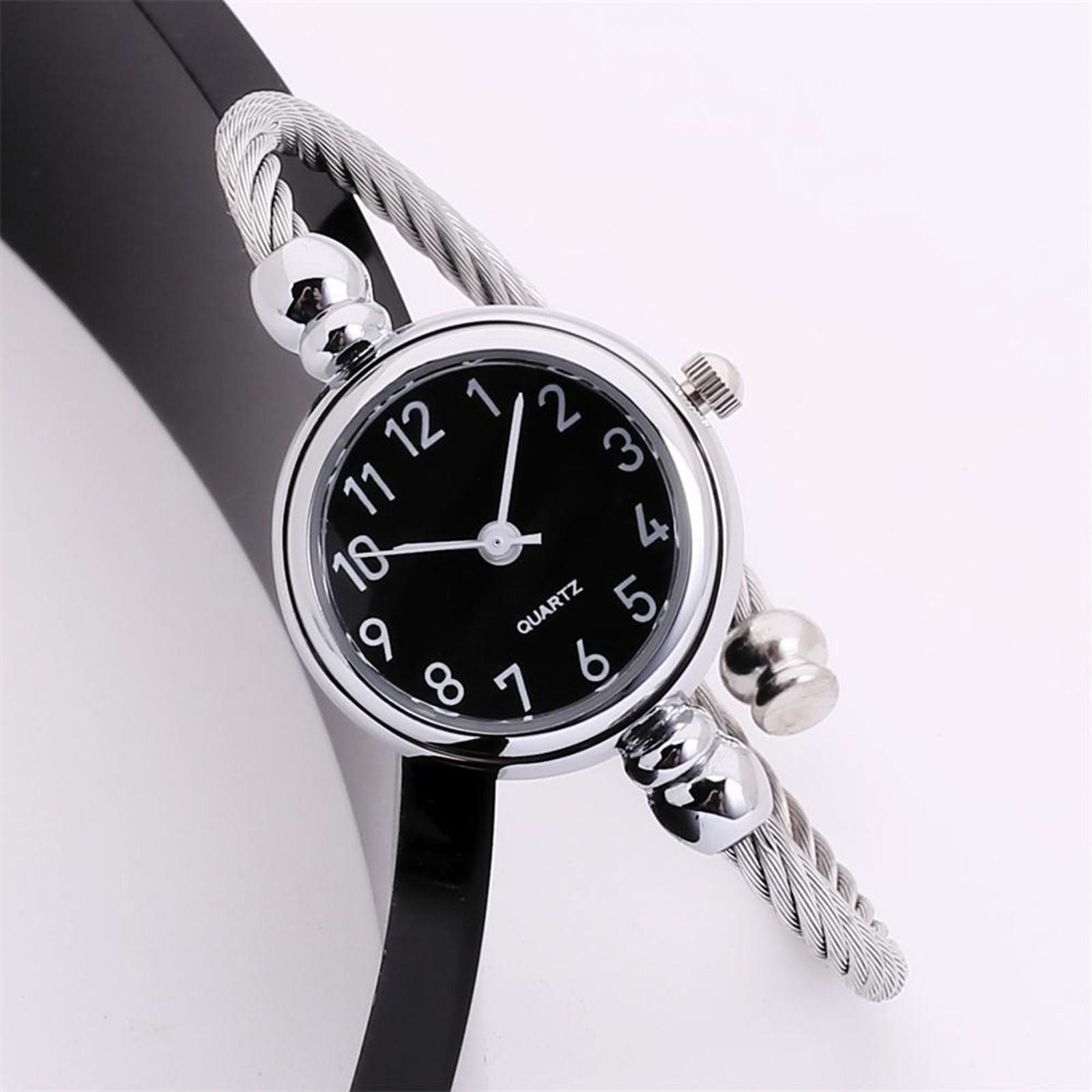 

Креативные полосатые кварцевые часы, кожаные часы с бриллиантовым ремешком One Size серый