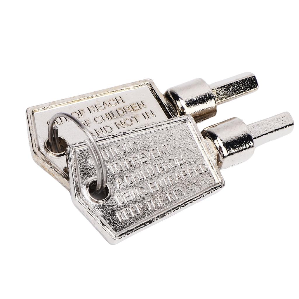 2 BUC Chei Congelator Aliaj de Aluminiu Portabil Pentagonal Cheie Ușă de Sticlă Cabinet Frigider