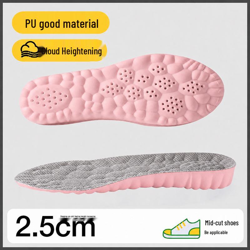 Men's Invisible EVA Height Boost Insoles - Full Pad, Non-Collapsing, Comfortable, Hard Sole.