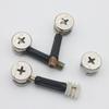 20PCS Metal Eccentric Wheel Connectors High Strength with Corrosion Resistant Coating for DIY Furniture Projects