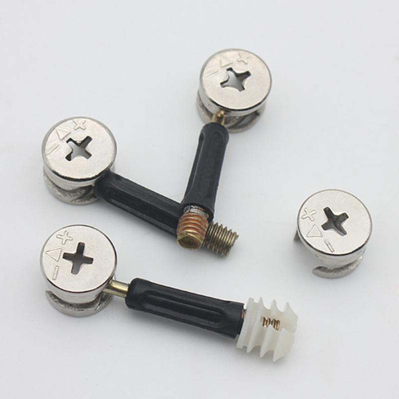 20PCS Metal Eccentric Wheel Connectors High Strength with Corrosion Resistant Coating for DIY Furniture Projects