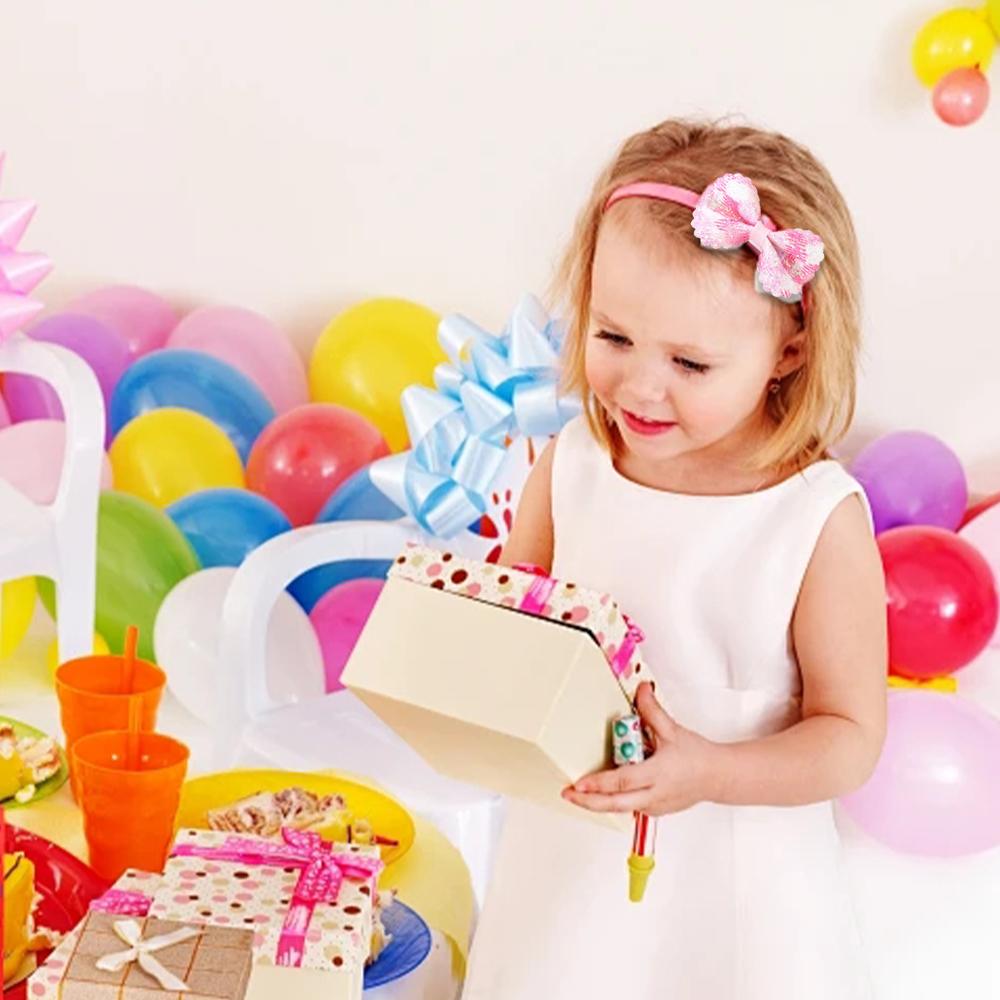 Schleifen Stirnbänder für Babymädchen Glitzernde glänzende Schleifen Stirnbänder für Kinder Funkelnde Accessoires für Kleinkinder