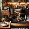 Federa Cuscino Yorkshire Terrier Vintage, Federa per Cuscino 100% Poliestere con Cerniera per Divano di Casa, Salotto, Decorazione Ufficio