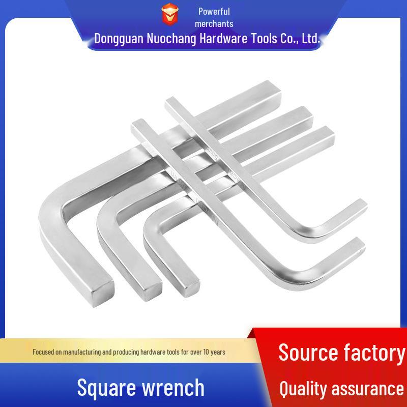 L-Shaped Cross Handle Hex and Square Socket Wrench for Door & Window Installation