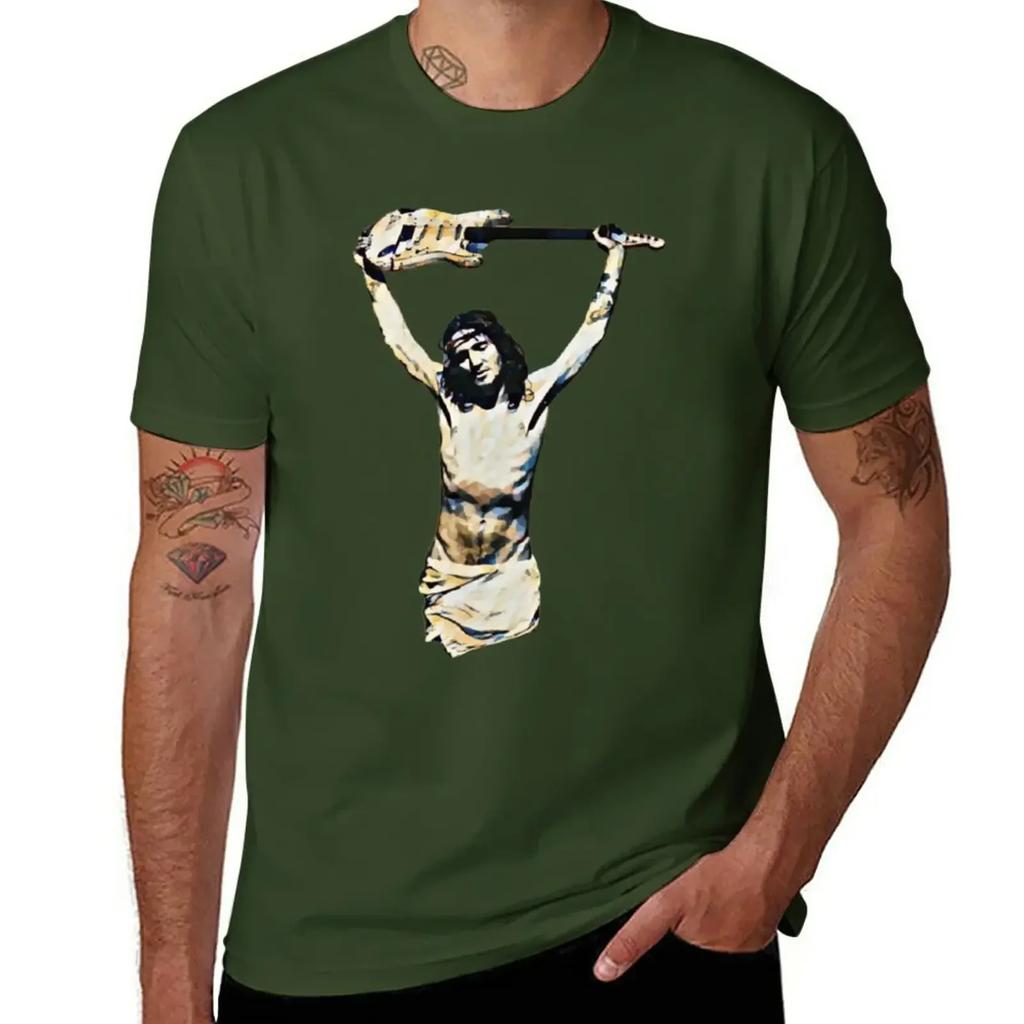 Jesus Christy Guitar - John Frusciante T-Shirt customizeds plain plus sizes big and tall t shirts for men