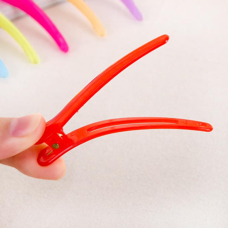 5pcs Korean Version of Cute Candy-colored Jelly Hairpin, Bangs Edge Clip, Crocodile Clip, One-word Clip, Duck Bill Clip, Pointed Mouth Clip.