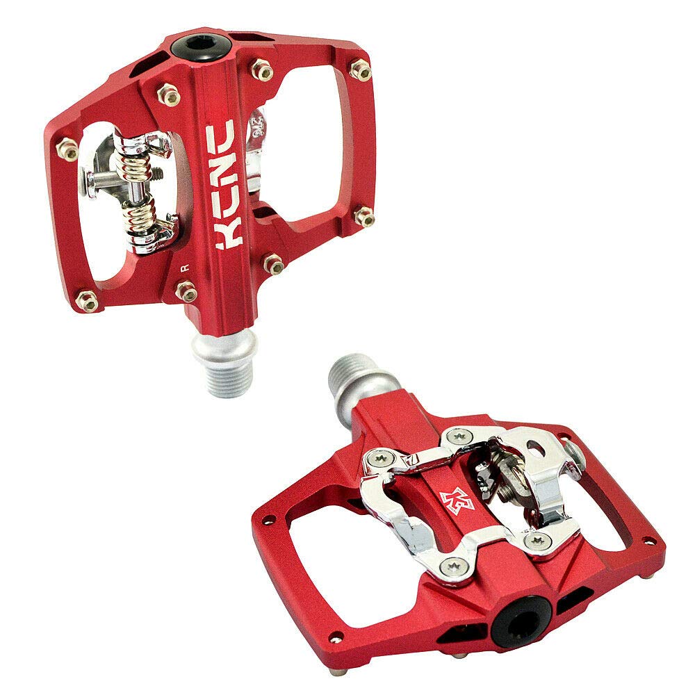 KCNC KPED09 Lightweight MTB Clipless Platform SK2119 Pedals, Red, KPED09-CR-R,