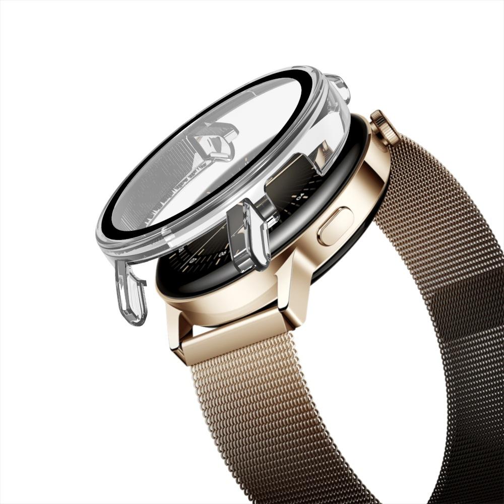 Hülle für Huawei Watch GT3 mit gehärtetem Glas, 46 mm Band, Watch GT3 42 mm, weiche Rundum-Displayschutzfolie, Bumper-Hüllen PC/TPU