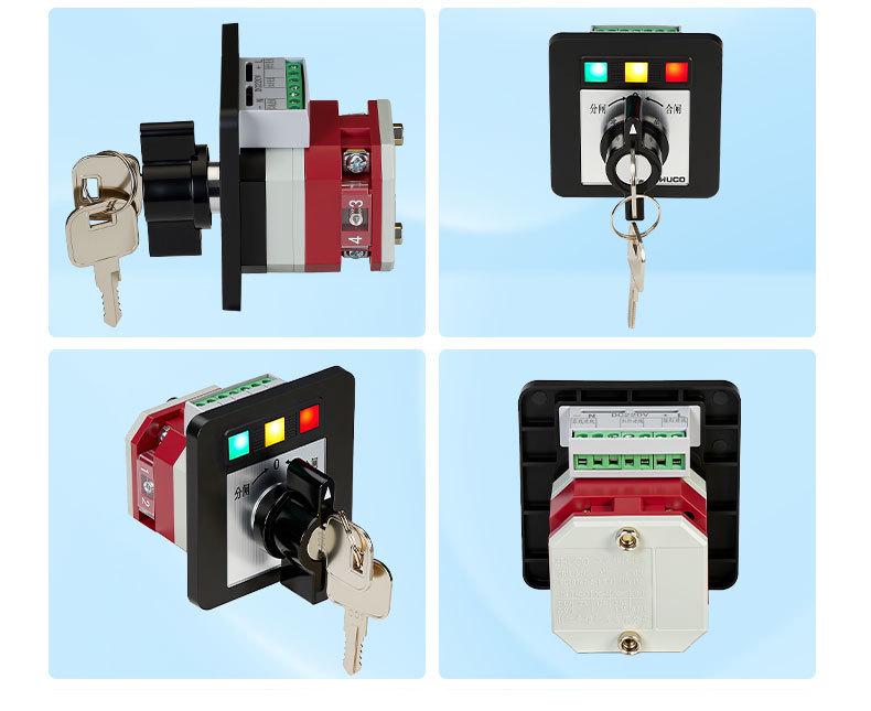 Zhuochao LW12-16/Z4.0011.1-72S3 Three-Position Illuminated Self-Resetting Lock Switch