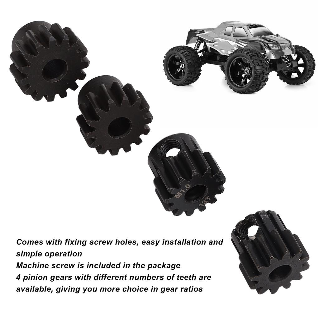 86T Spur Gear with 19T 21T Pinions Gear Hardened Steel RC Motor Gear for Traxxas Slash 2WD 1/10 RC Cars