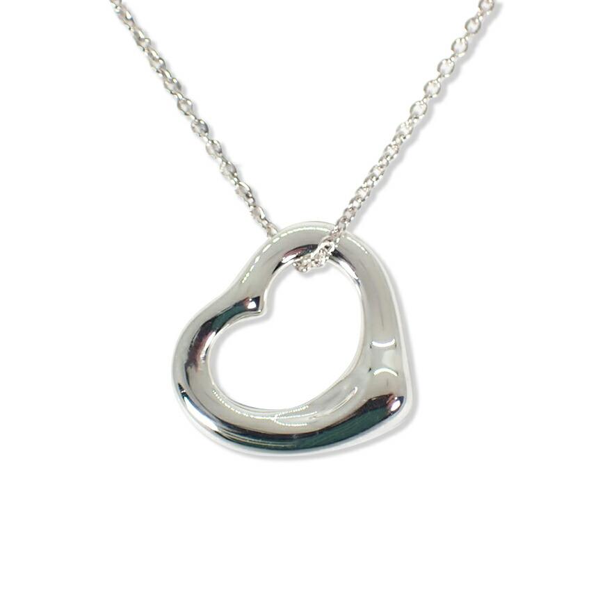 

[Used] TIFFANY 925 Open Heart Pendant/Necklace/g523-14