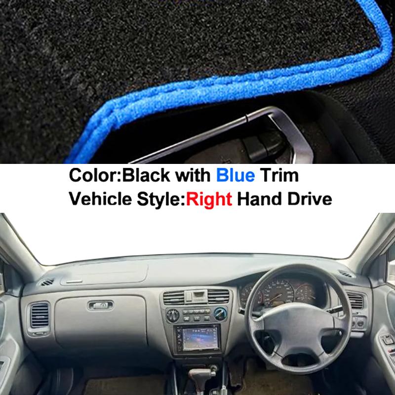 Car Auto Inner Dashboard Cover For Honda Accord 1997 - 2002 LHD RHD Dashmat Carpet Cape Sun Shade Pad Rug Anti-UV 2001 2000 1999