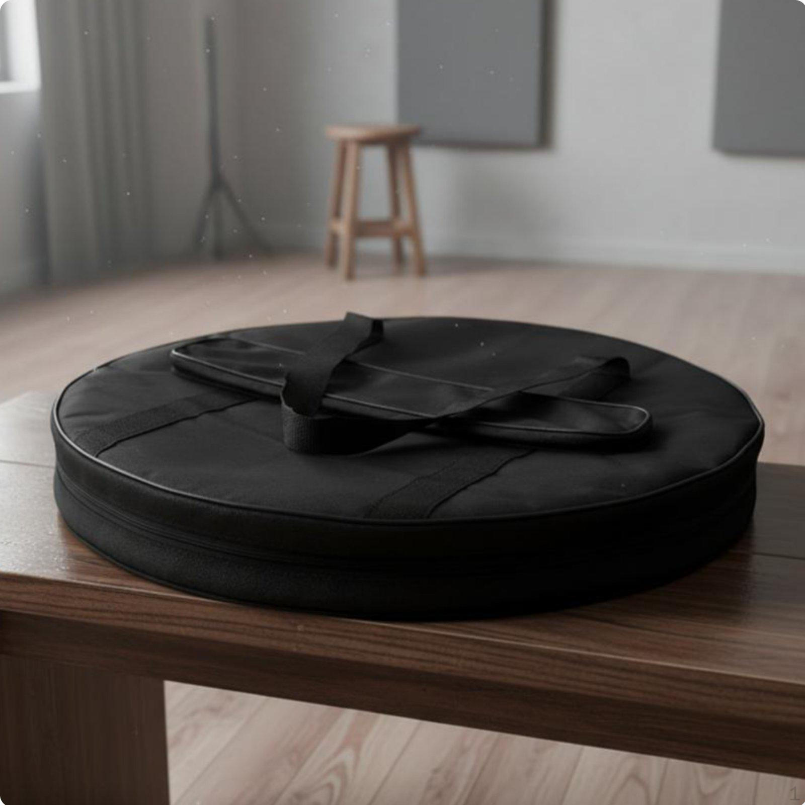 Padded Gong Bag Shockproof Hand Drum Cymbal Carrying Case for Sound Healers, Percussionists,