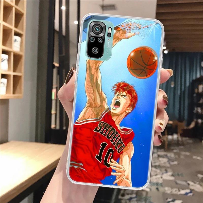 Anime S-SLAM DUNK Soft Phone Case For Xiaomi Redmi Note 14 13 12S 12 11S 11 11E Pro Plus 10S 10 9S 9 Note14 Pattern Cover