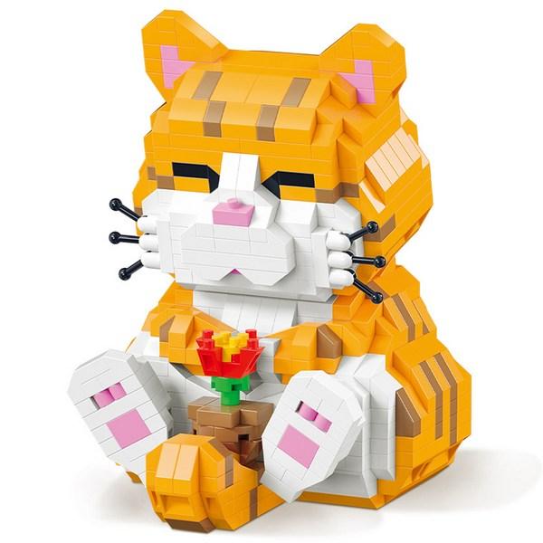 

Наноблоки Adelaide Meow Julie, разноцветные, популярные корейские игрушки