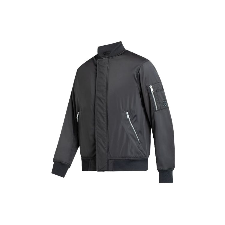 Armani Exchange FW21 Zipper Long Sleeve Cotton Jacket Men jackets Black 6KZB14-ZNIVZ-1200