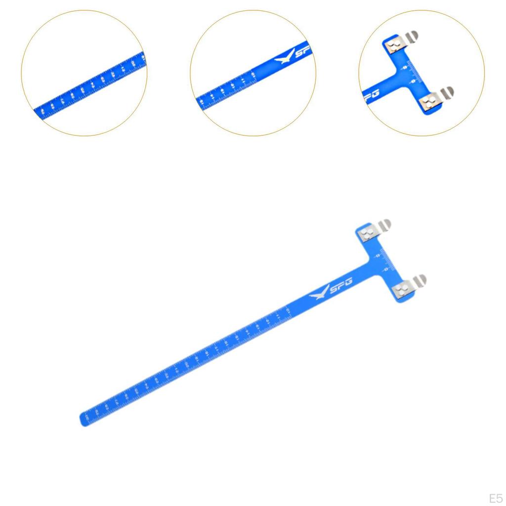 Archery T Shape Bow Square Ruler Portable Adjustable Recurve Tuning Tool