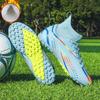 Professional Soccer Shoes Men Anti-slip Lace-up High Top Plush Long Studs Sports Shoes Men Grass Super Light Football Boots Men