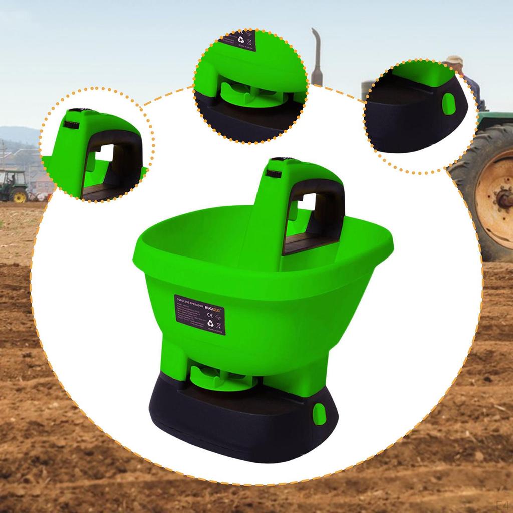 Lawn Spreader Handheld Power for Salt and Grit Grass Fertilizer