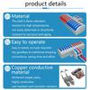 Cable CTRICALVER Spring Lever Connectors with Fixing Screws Wire Fast Lever Shiny Terminals Connectors, (7pcs), Connectors, 2-in/12-out Connectors,