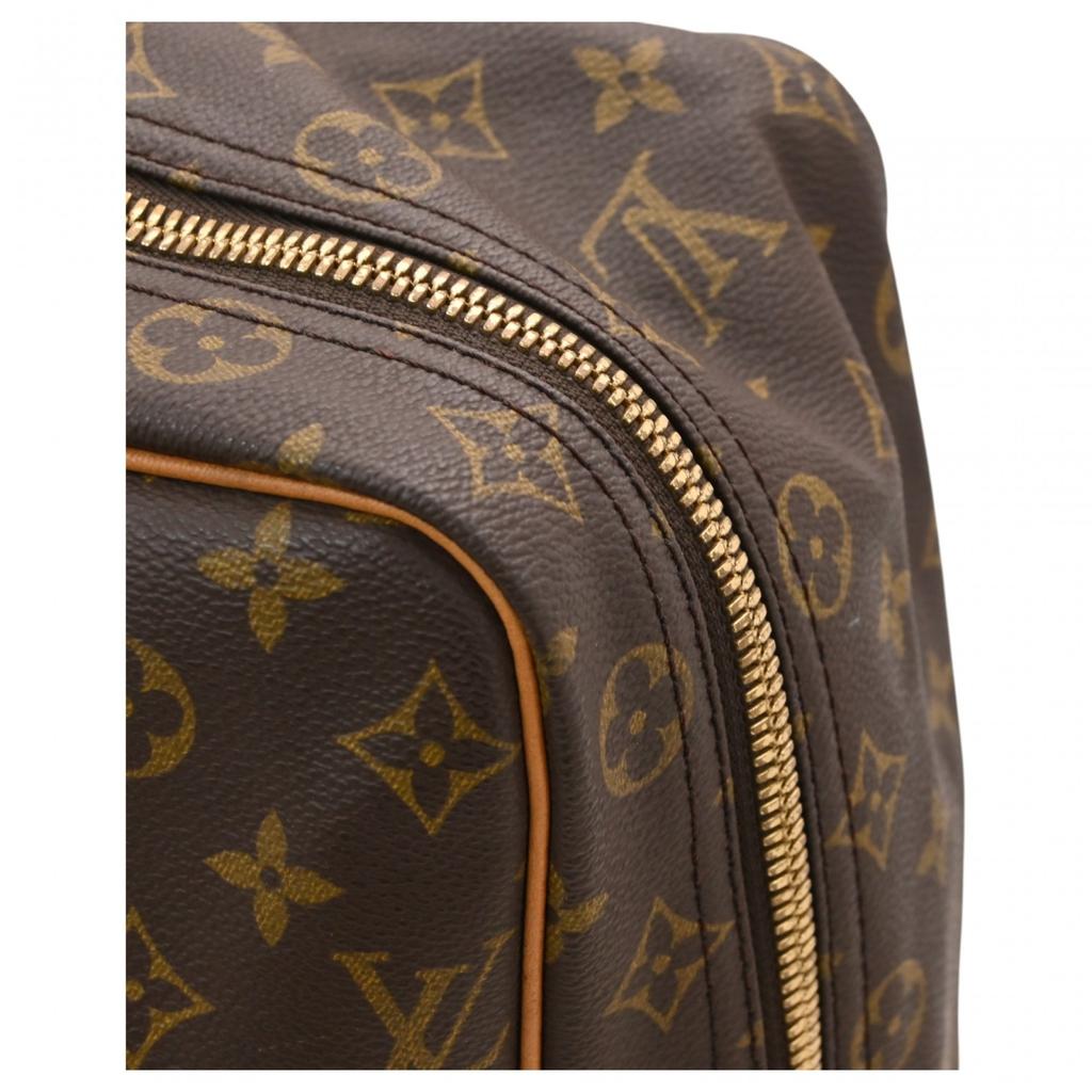 Auth LOUIS VUITTON Monogram Sirius 50 Boston Bag Brown PVC Canvas Women’s lv3637cd