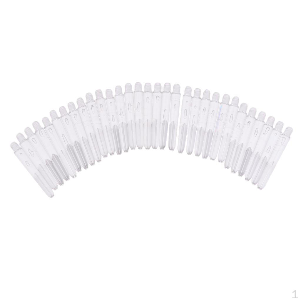 30 шт. 35 мм пластиковые стержни с восстановленной резьбой - 6 цветов Colourless