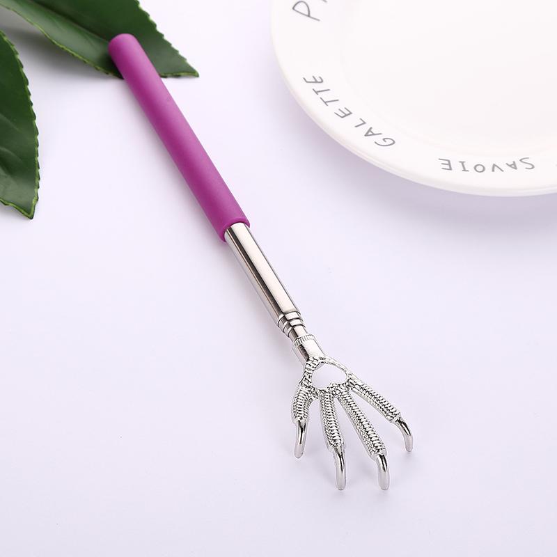 Eagle Claw Teleskop-Rückenkratzer aus Edelstahl, Rückenmassagegerät, Körperkratzer-Tool