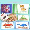 Wooden Alphabet Puzzle Toy For Kids Educational Learning Word Matching Kit